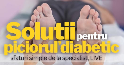 Afiș eveniment live Soluții pentru Piciorul Diabetic