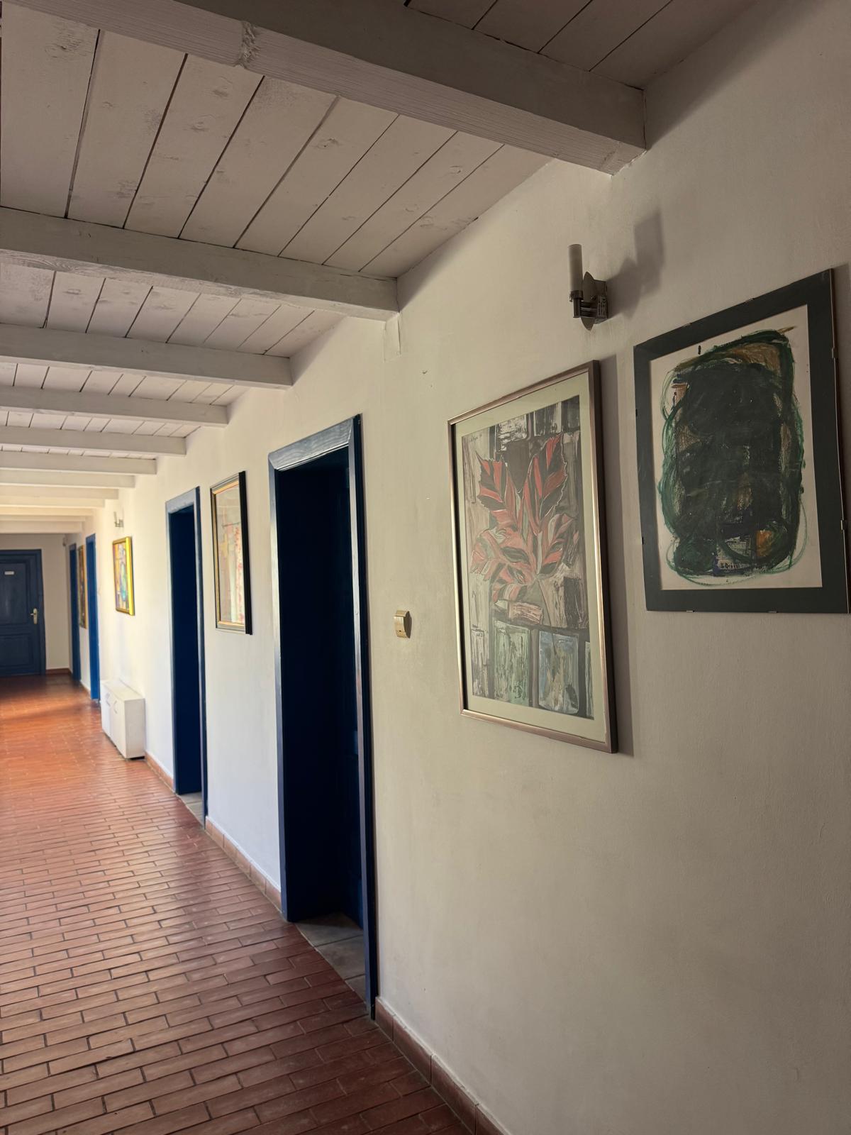 Pensiunea Giulia — coridor spre camere